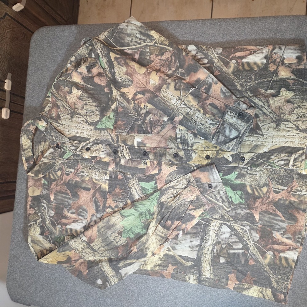 Vintage Ranger Long Sleeve Camo Double-breasted Button-up Size XL K1